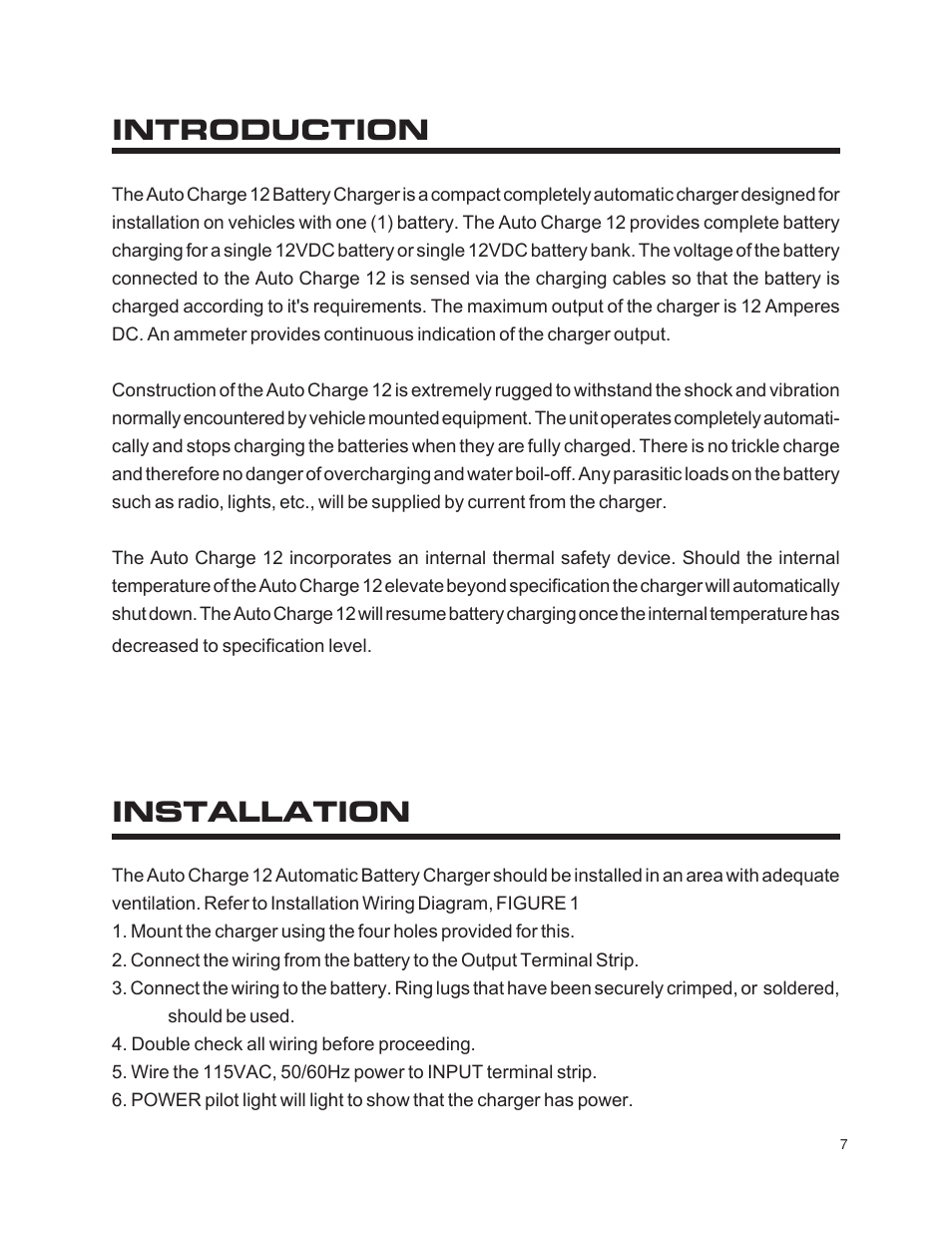 Introduction, Installation | Kussmaul Electronics 091-165-12 User Manual | Page 7 / 11