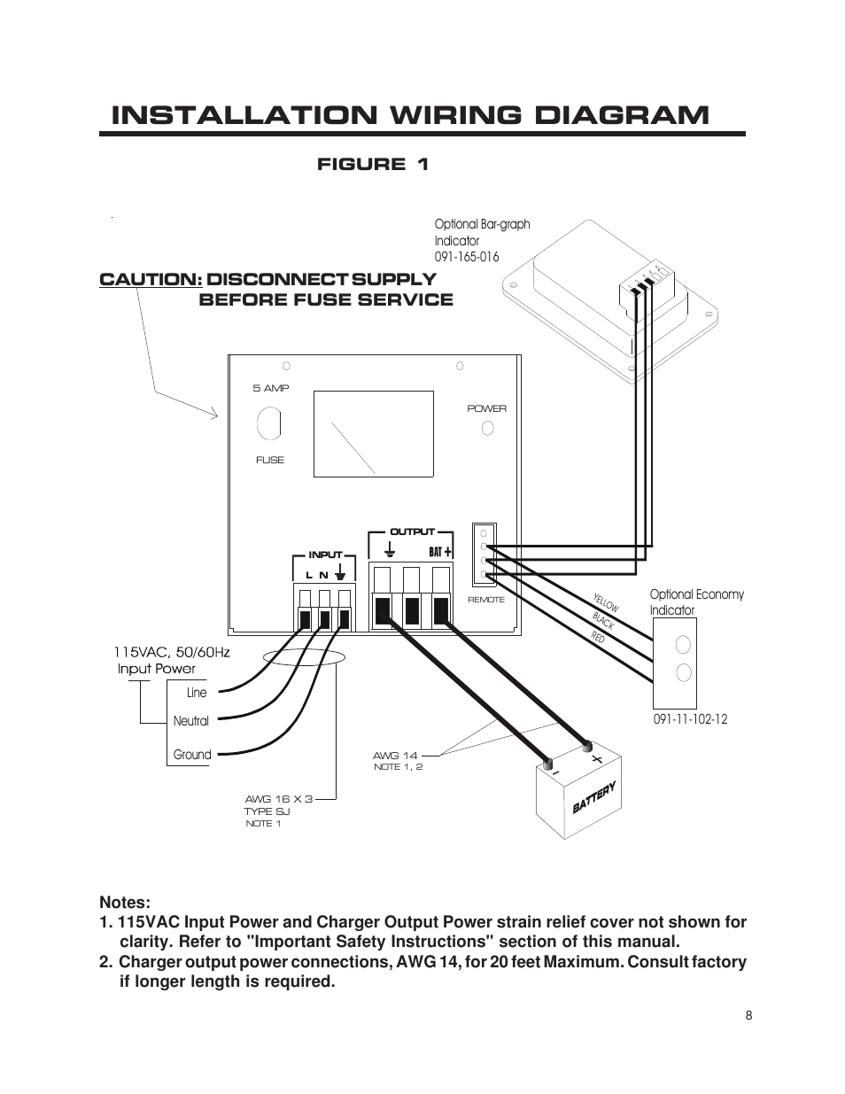 Installation wiring diagram | Kussmaul Electronics 091-165-12 User Manual | Page 8 / 11