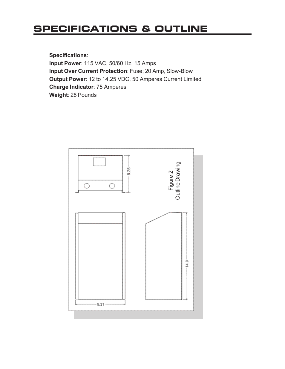 Specifications & outline | Kussmaul Electronics 091-168-12 User Manual | Page 6 / 8