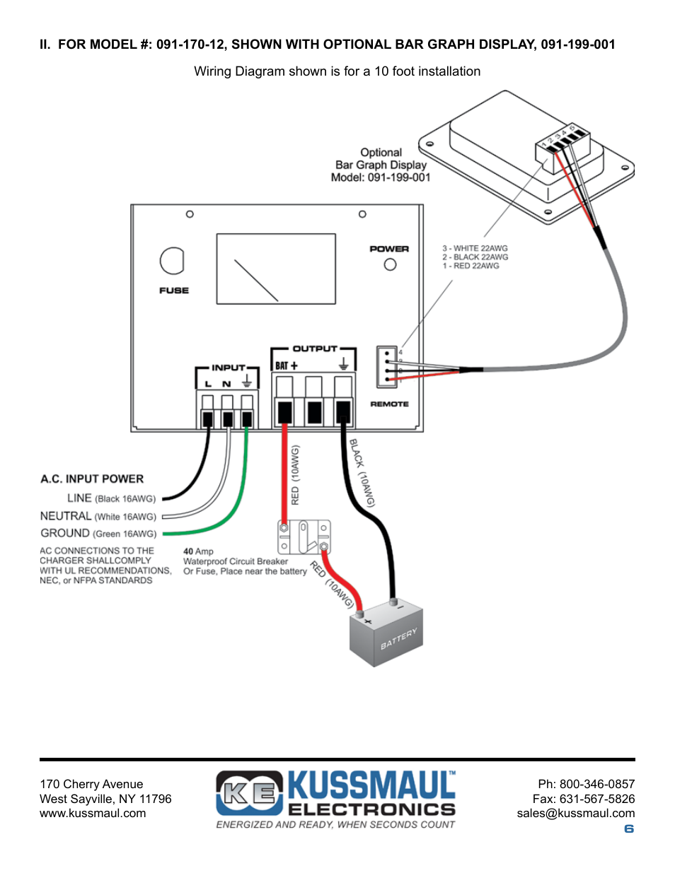 Kussmaul Electronics 091-170-12 User Manual | Page 6 / 9