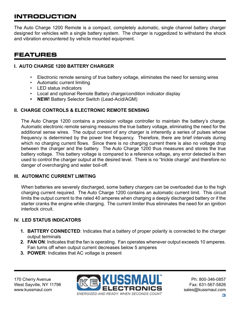 Kussmaul Electronics 091-187-12 User Manual | Page 3 / 10