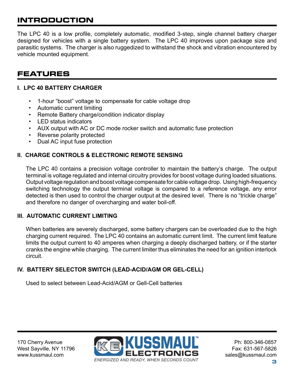 Kussmaul Electronics 091-200-12 User Manual | Page 3 / 10