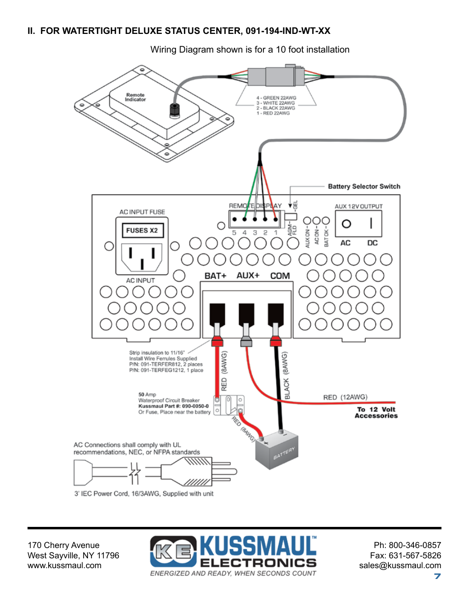 Kussmaul Electronics 091-200-12 User Manual | Page 7 / 10