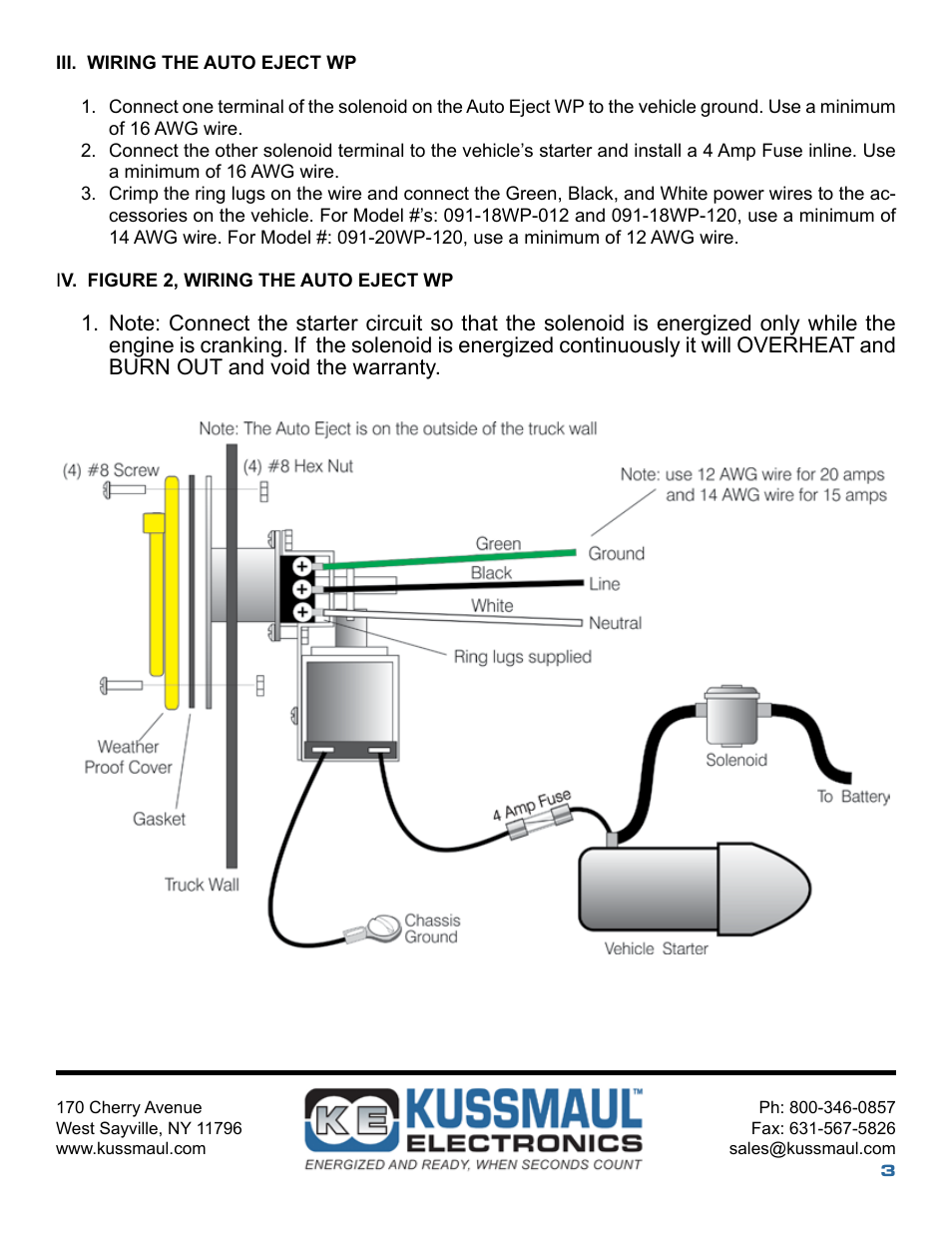 Kussmaul Electronics 091-18WP-120 User Manual | Page 3 / 6