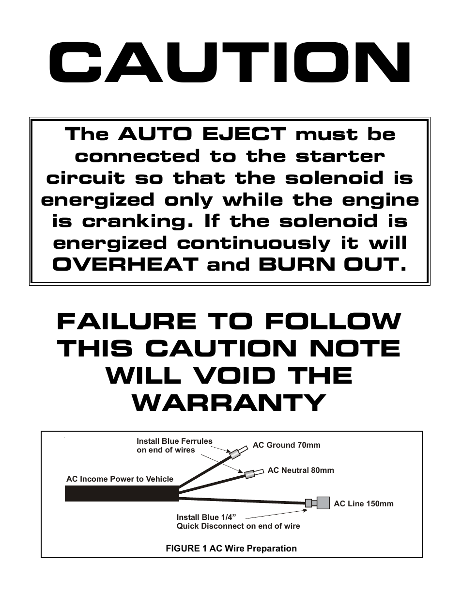 Caution | Kussmaul Electronics 091-182-230-12 User Manual | Page 2 / 5