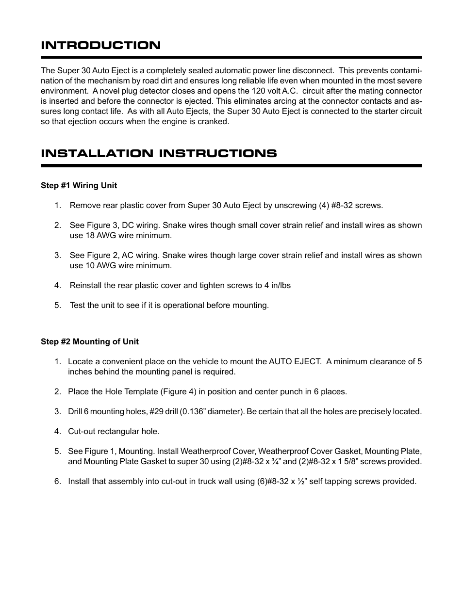 Installation instructions, Introduction | Kussmaul Electronics 091-159-30-120 User Manual | Page 2 / 11