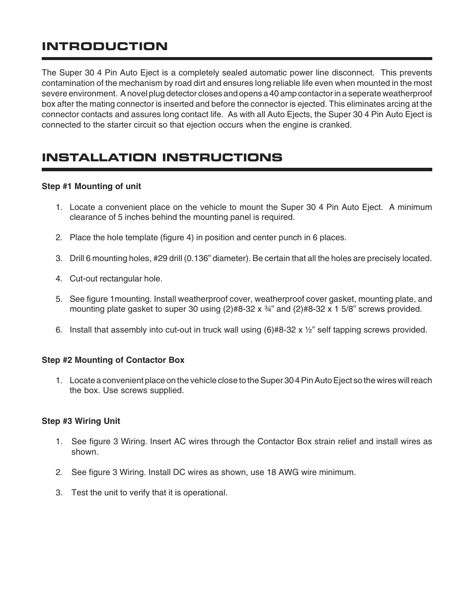 Installation instructions, Introduction | Kussmaul Electronics 091-159-430-250 User Manual | Page 2 / 9