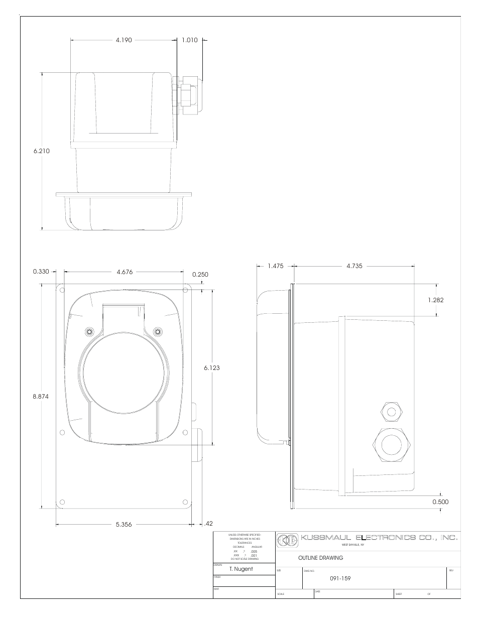 T. nugent | Kussmaul Electronics 091-159-430-250 User Manual | Page 7 / 9