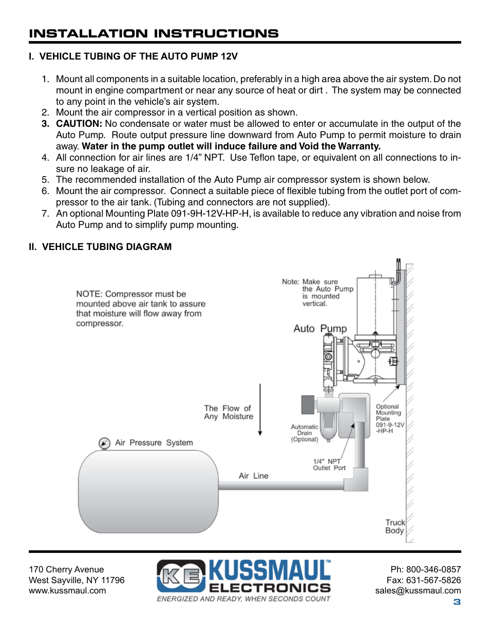 Kussmaul Electronics 091-9-12V User Manual | Page 3 / 8