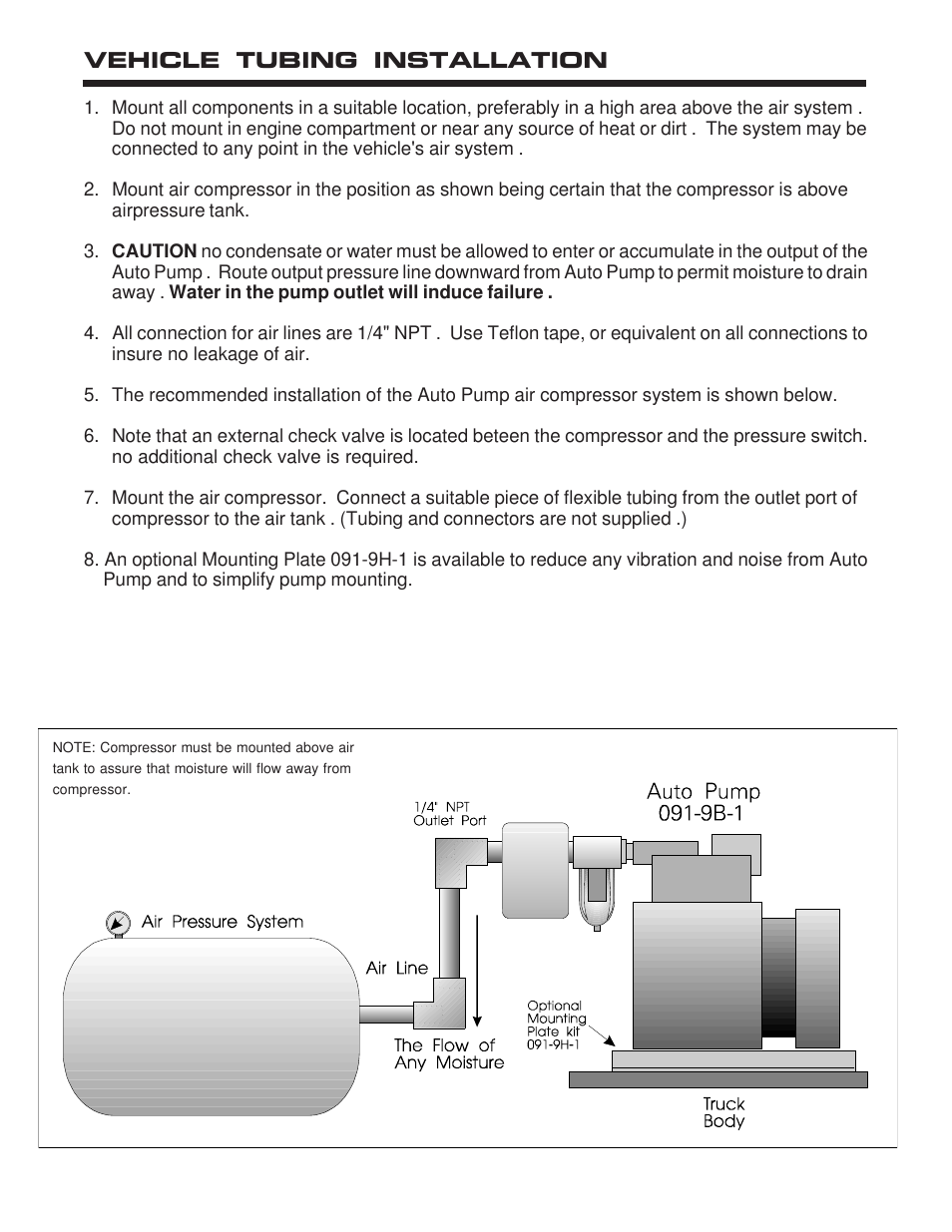 Vehicle tubing installation | Kussmaul Electronics 091-9B-1 User Manual | Page 4 / 9