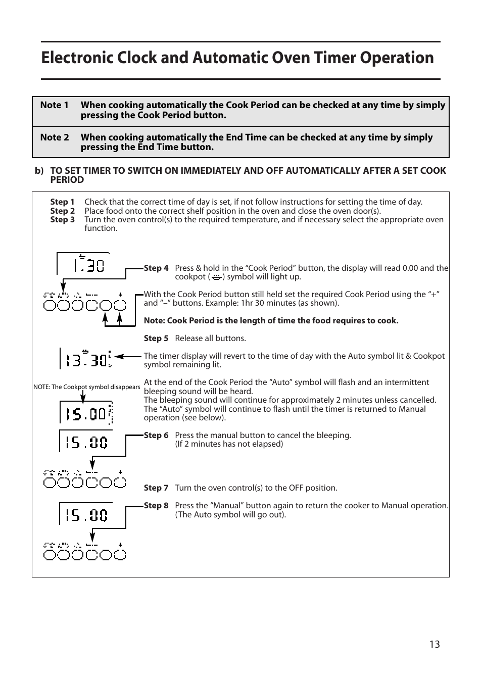 Creda E530E/R530E User Manual | Page 13 / 40