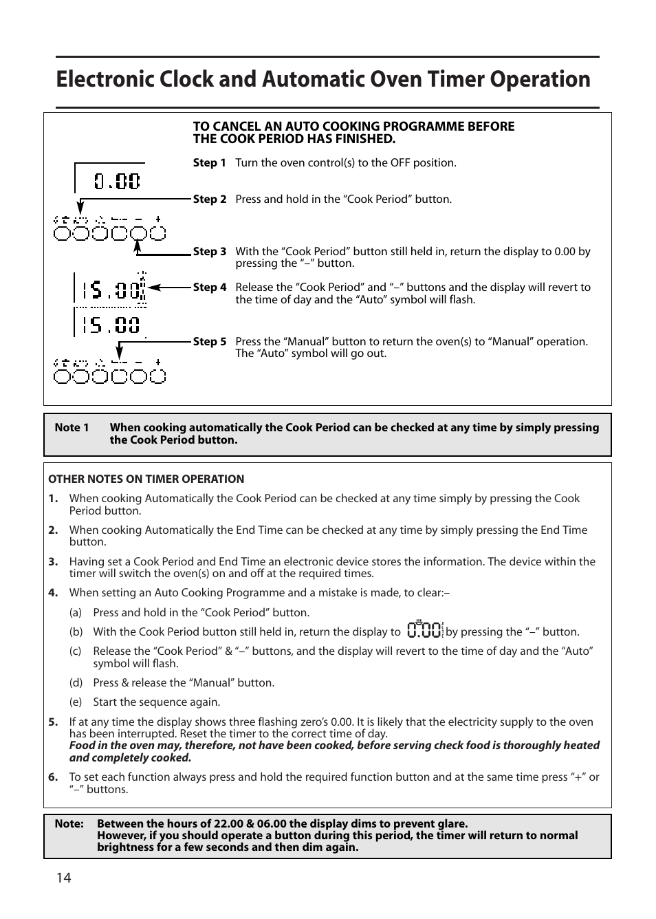 Creda E530E/R530E User Manual | Page 14 / 40
