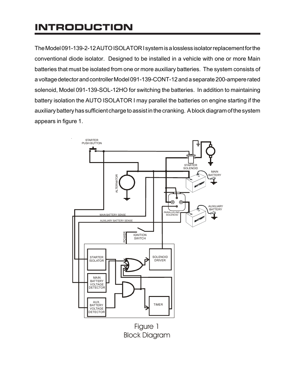 Introduction, Figure 1 block diagram | Kussmaul Electronics 091-139-2-12 User Manual | Page 2 / 7