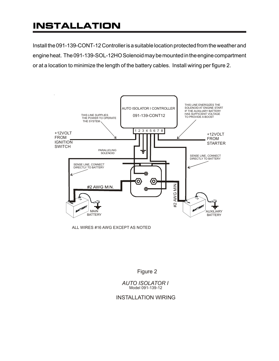 Installation, Auto isolator i installation wiring figure 2 | Kussmaul Electronics 091-139-2-12 User Manual | Page 4 / 7