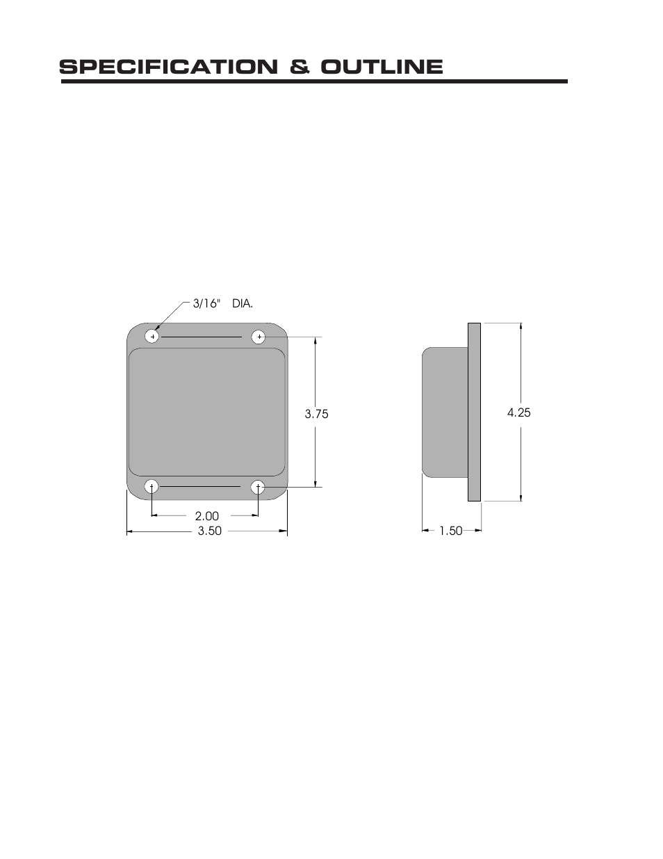 Specification & outline | Kussmaul Electronics 091-45 User Manual | Page 6 / 7