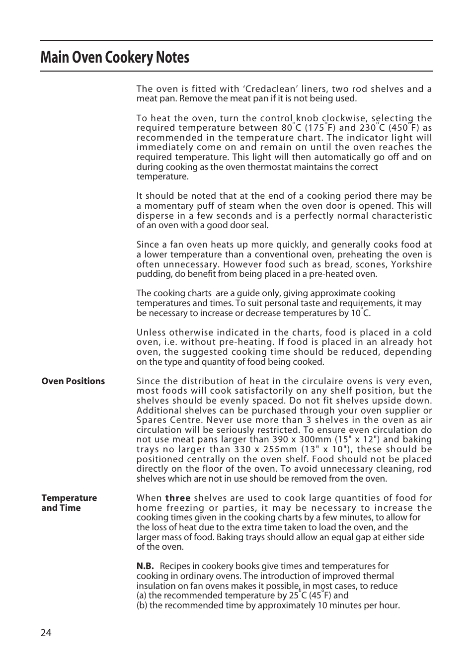 Creda X155E User Manual | Page 24 / 32