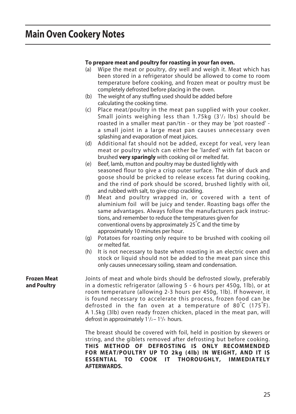 Creda X155E User Manual | Page 25 / 32
