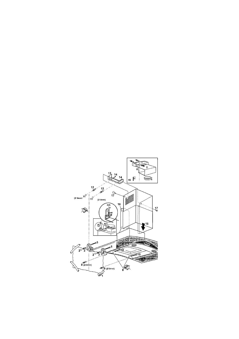 Installing your cooker hood | Creda CRC95 User Manual | Page 6 / 12