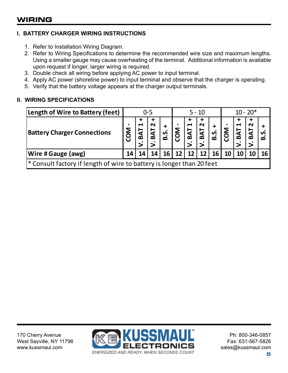 Kussmaul Electronics 091-39-12 User Manual | Page 5 / 8