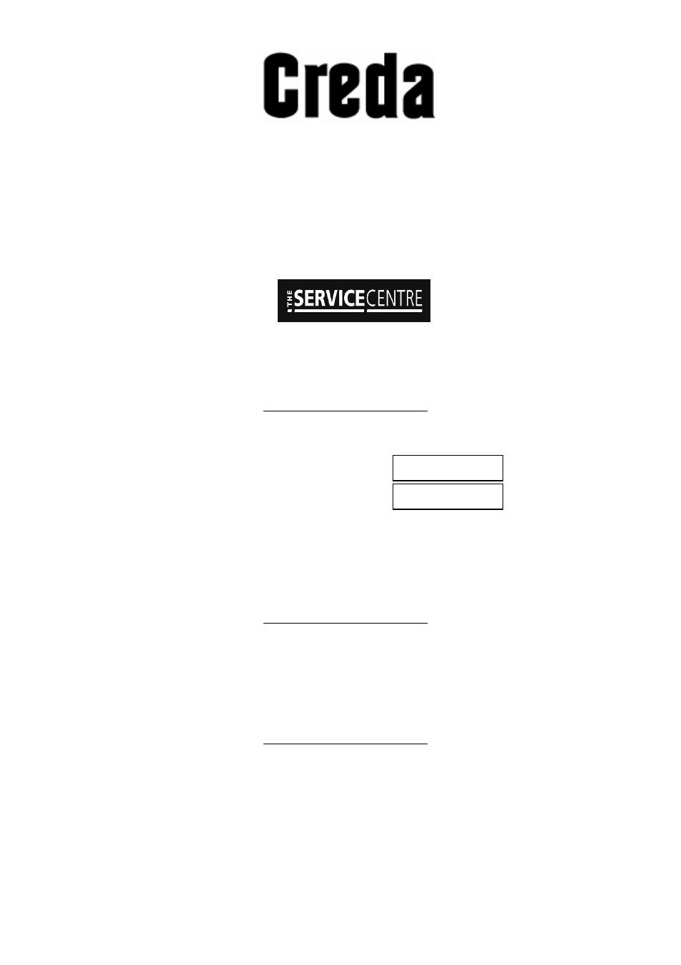 Key contacts, After sales service | Creda IDI60 User Manual | Page 16 / 16
