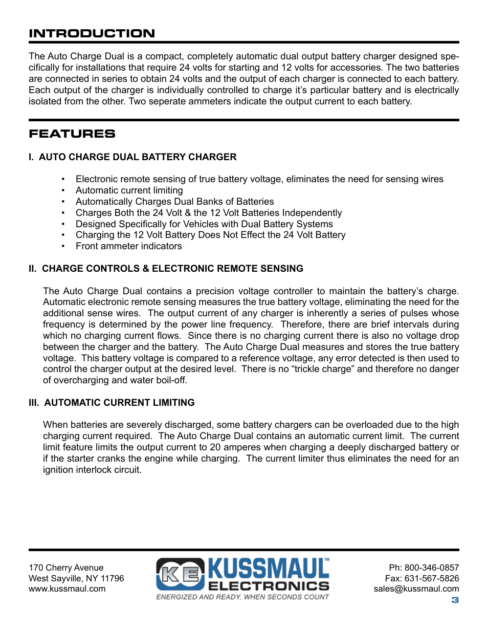Kussmaul Electronics 091-145-12 User Manual | Page 3 / 8