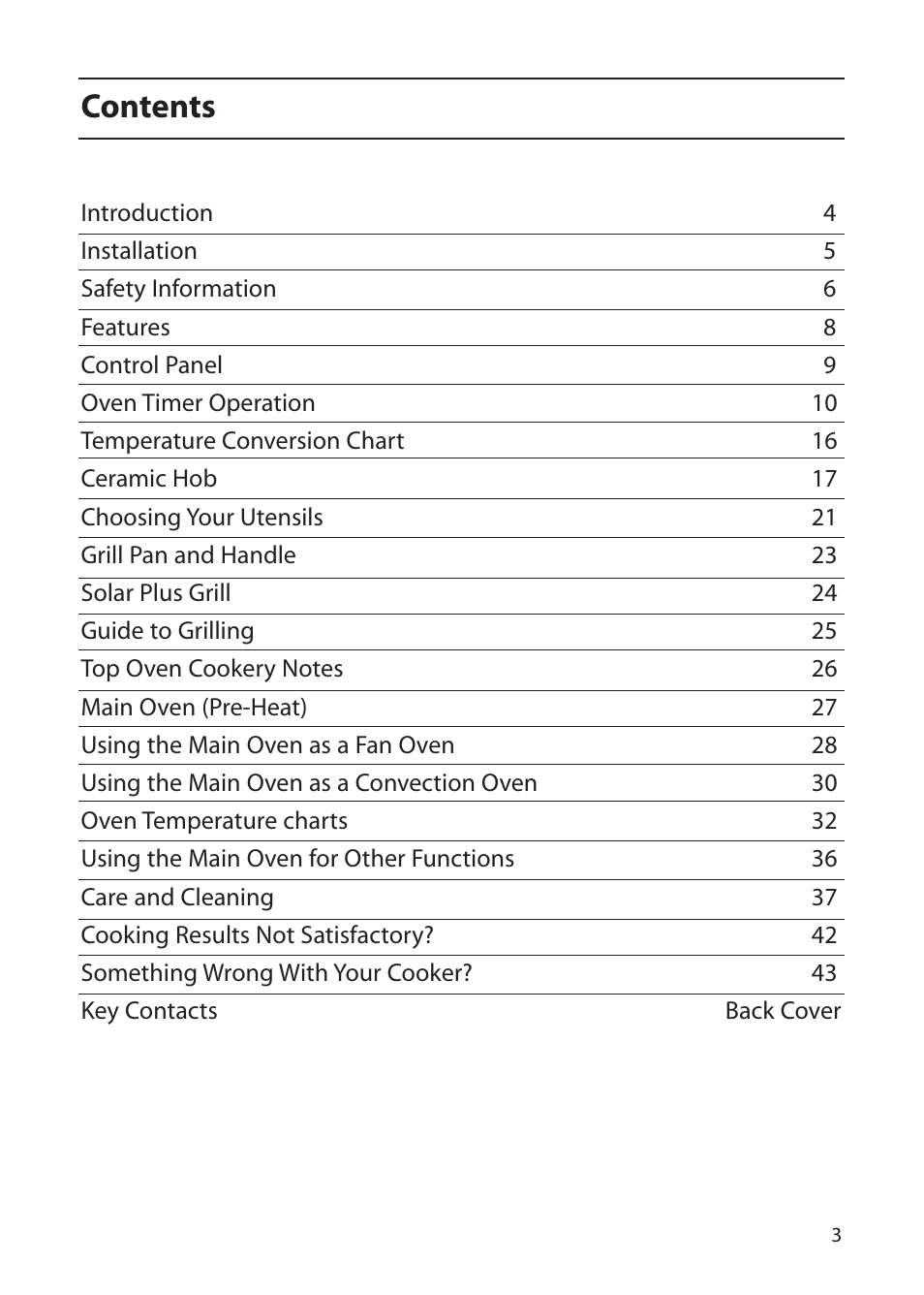Creda C561E/R561E User Manual | Page 3 / 48