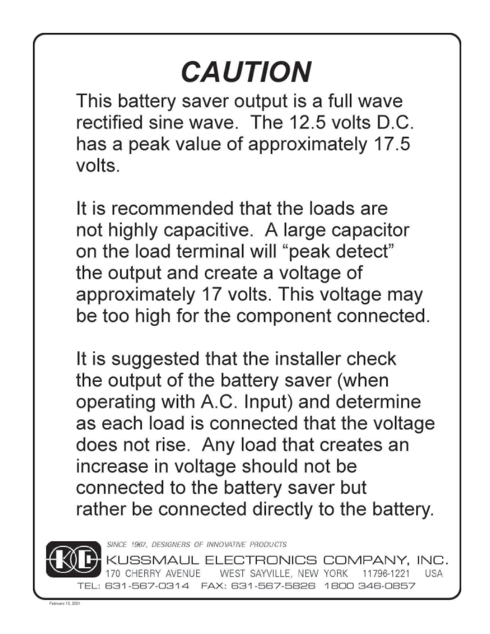 Kussmaul Electronics 091-9-2000 User Manual | Page 4 / 8