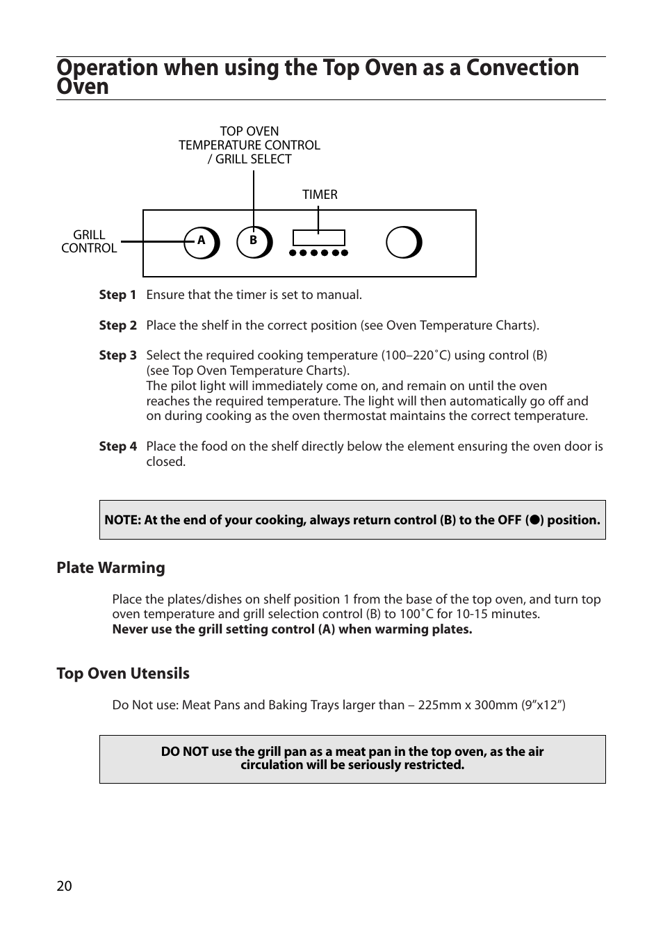 Creda S130E User Manual | Page 20 / 40