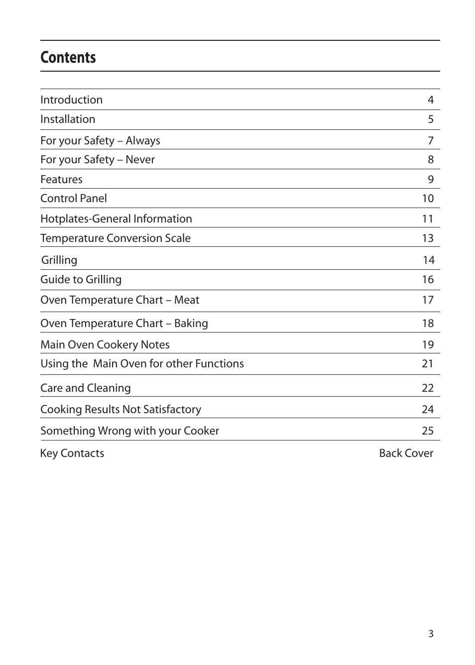 Creda X152E User Manual | Page 3 / 28