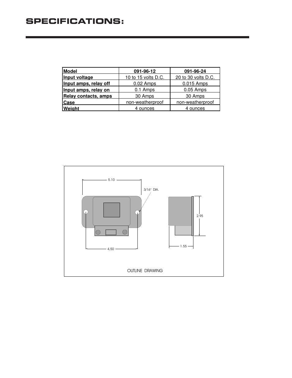 Specifications | Kussmaul Electronics 091-96-12 User Manual | Page 3 / 5