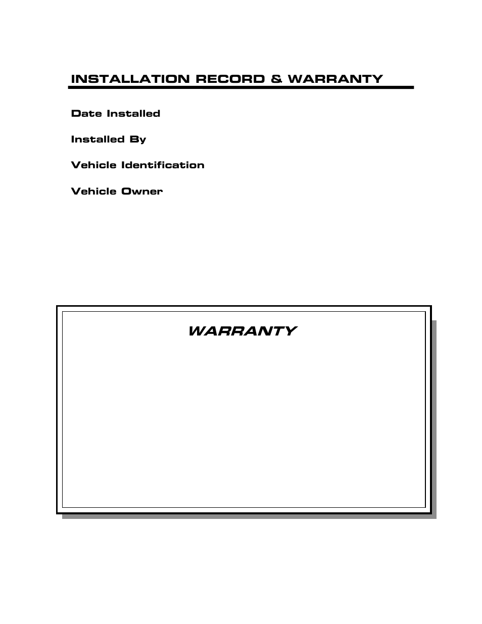 Warranty | Kussmaul Electronics 091-141 User Manual | Page 7 / 7