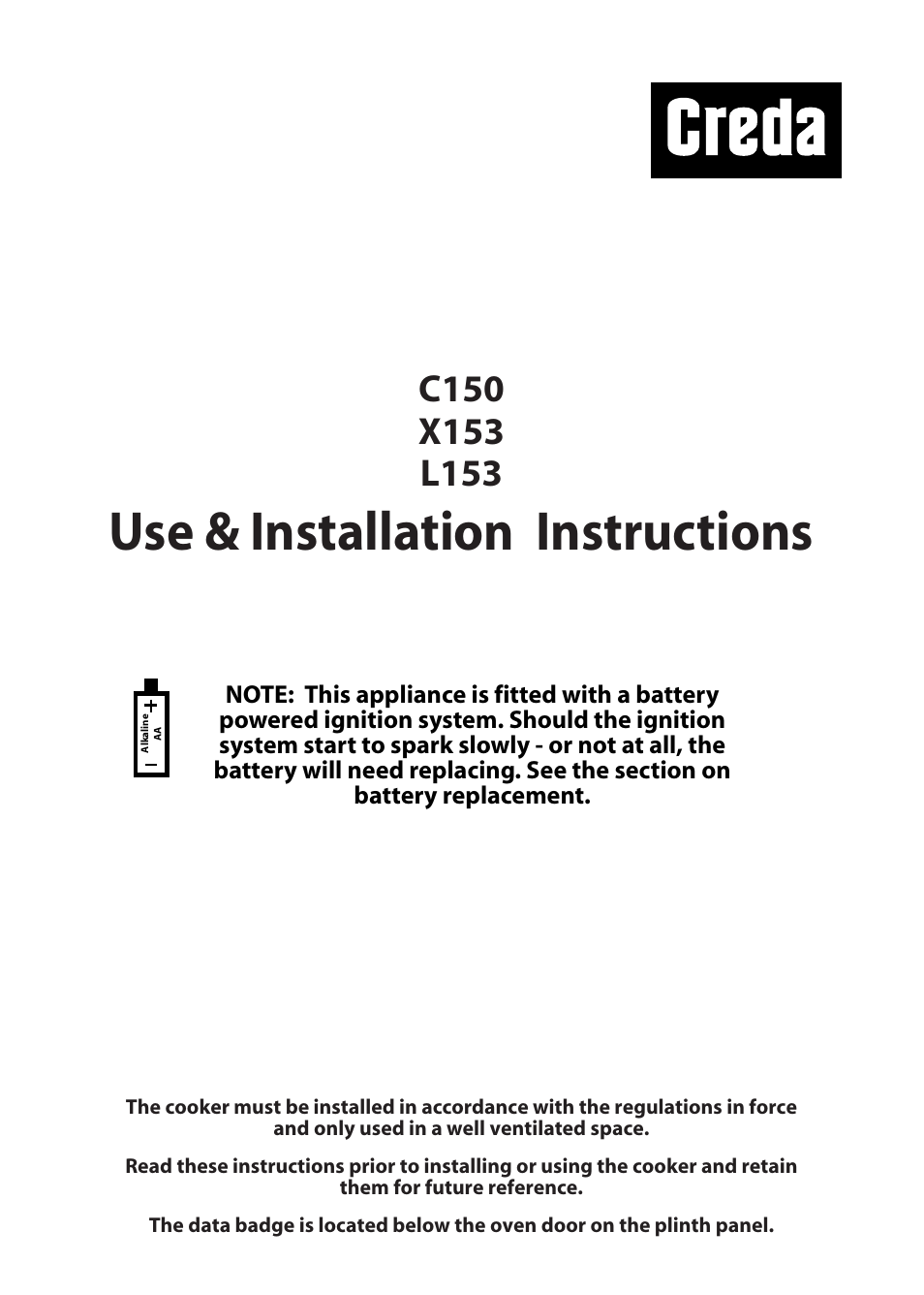 Creda L153 User Manual | 24 pages