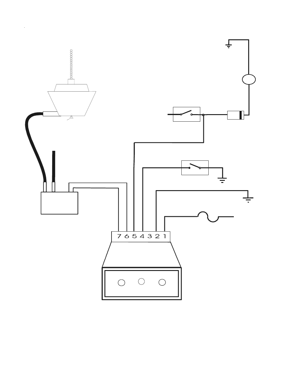 Engine idler, Engine idler installation, Battery + neutral safety switch | Diode, Brake switch, 84-vv, Chain, connect to throttle linkage | Kussmaul Electronics 091-84-004 User Manual | Page 6 / 11