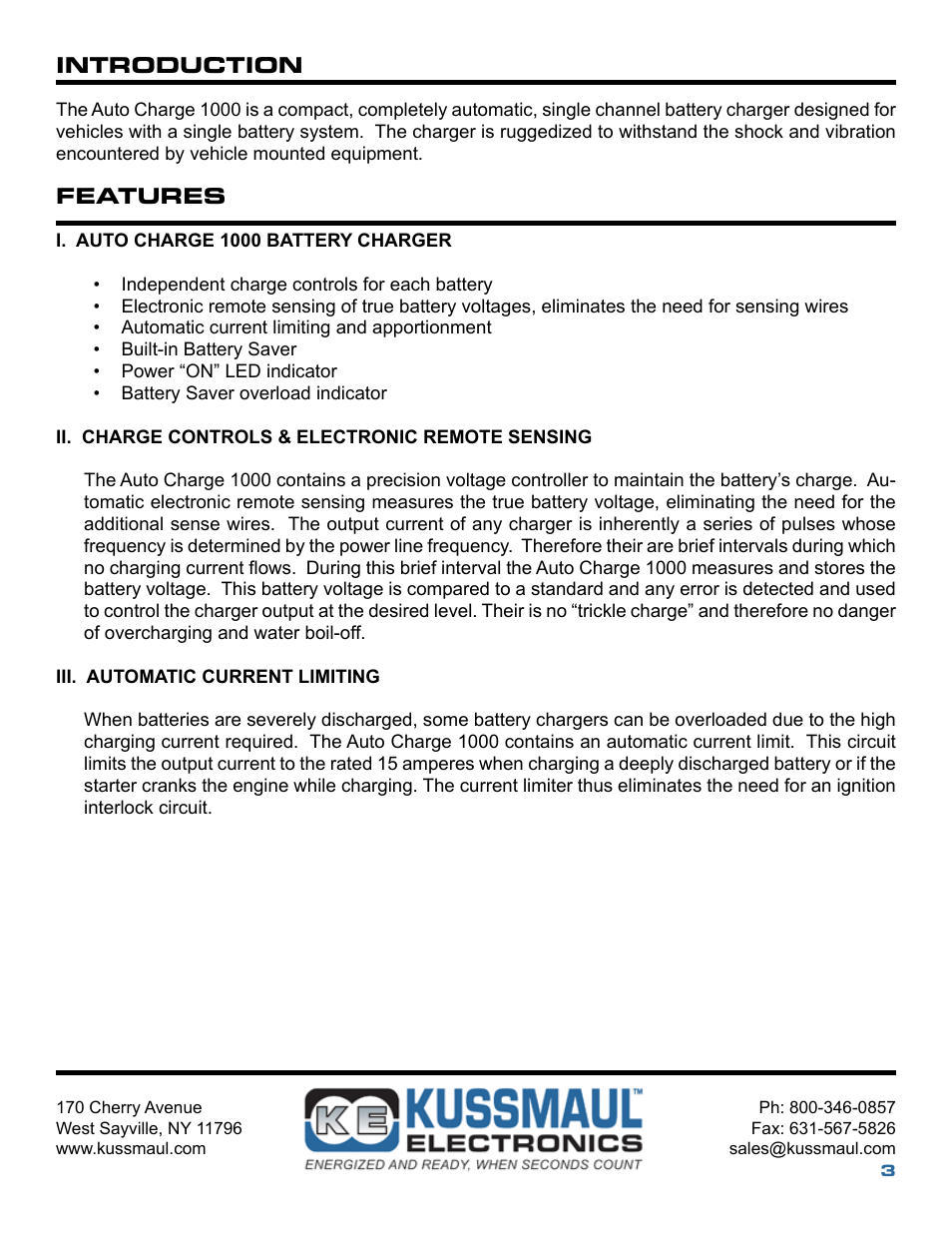 Kussmaul Electronics 091-56-12 User Manual | Page 3 / 10
