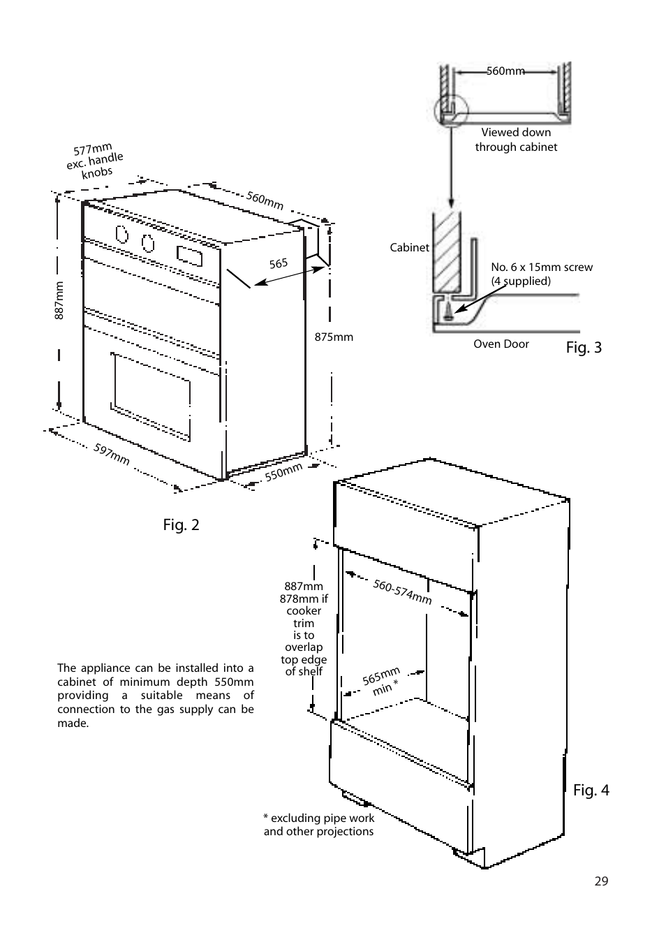 Fig. 3 fig. 4 fig. 2 | Creda EUROPA S230G User Manual | Page 29 / 36