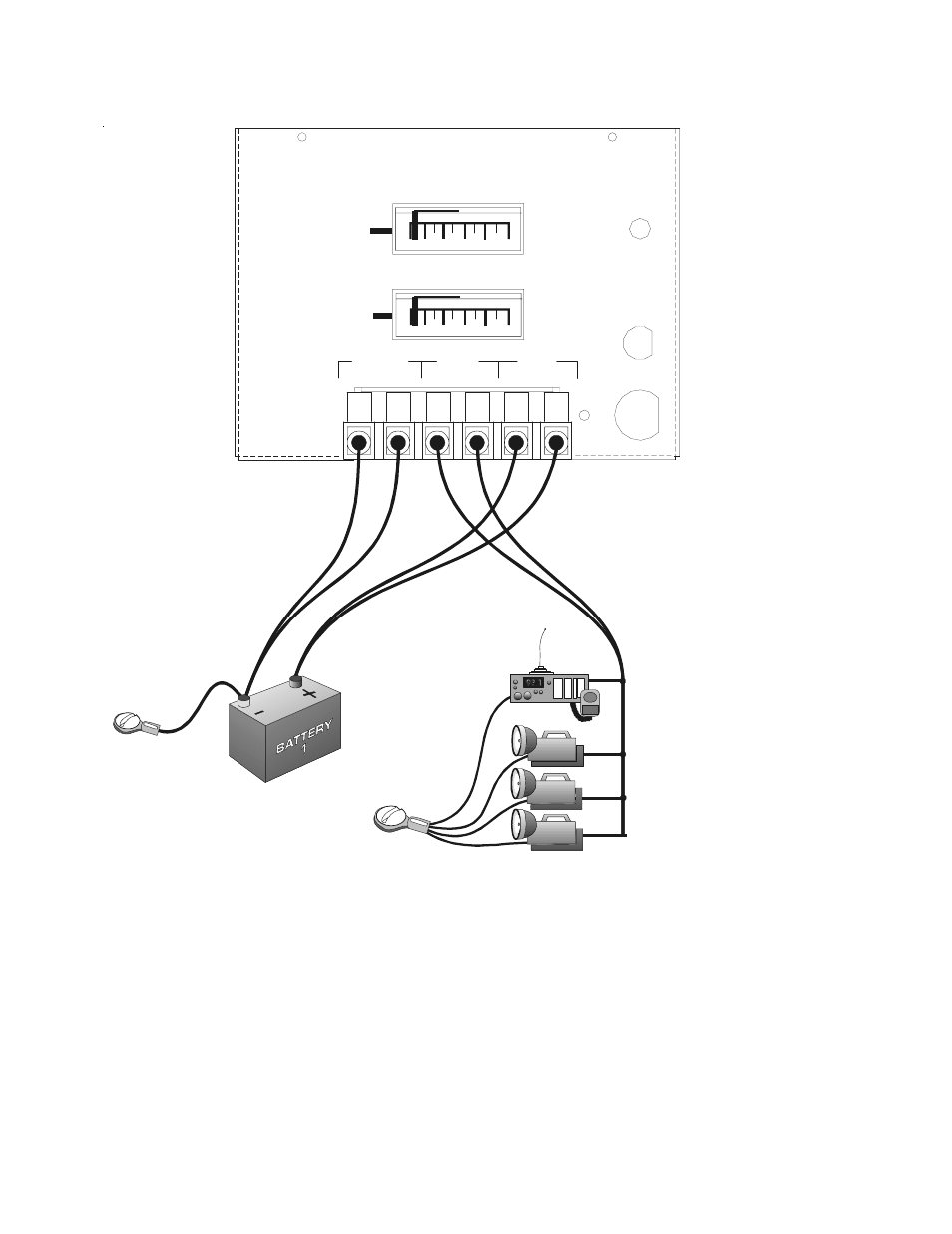 Wiring single battery system, Battery saver vho, Accessories | Chassis ground | Kussmaul Electronics 091-51-12 User Manual | Page 4 / 6