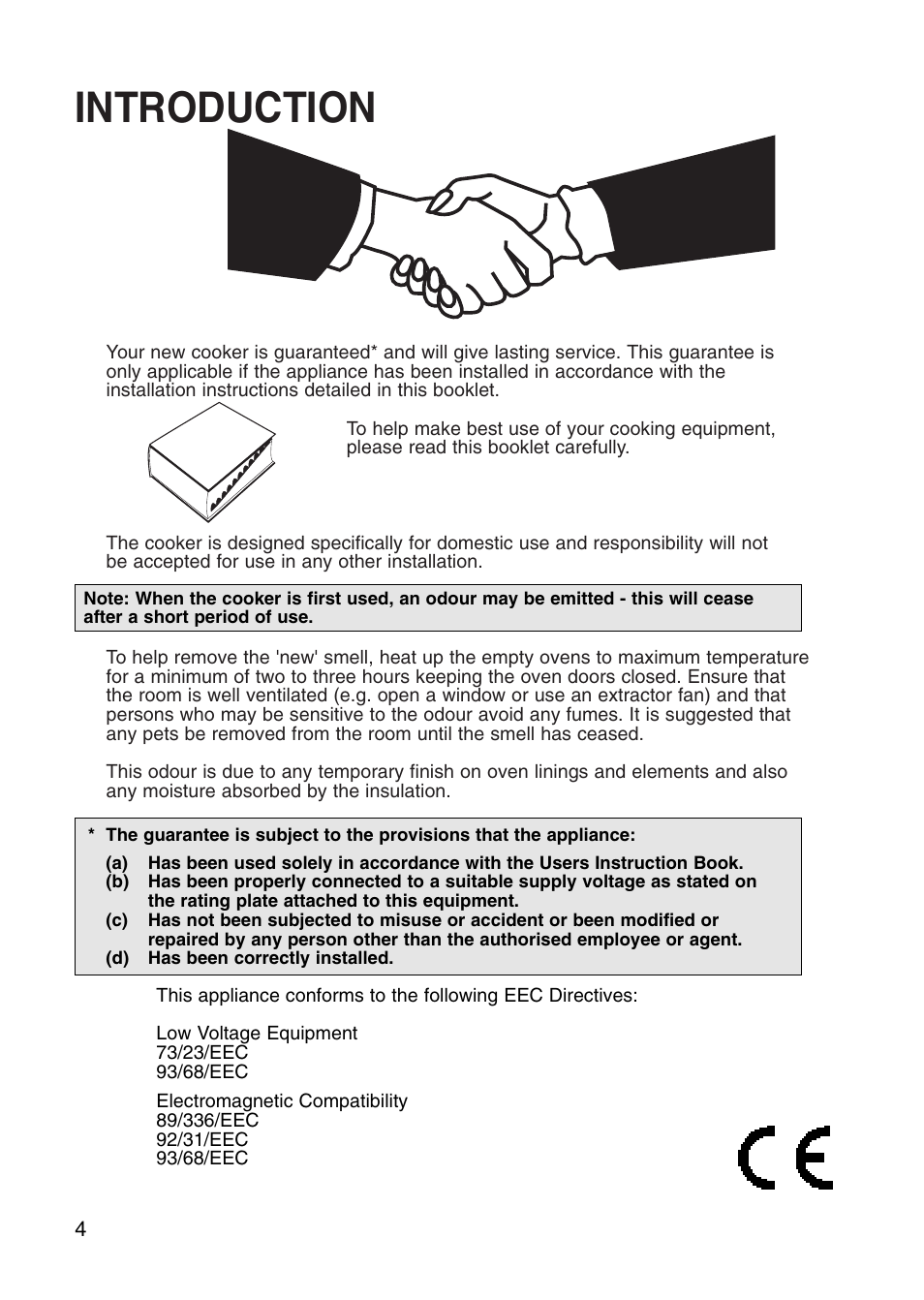 Introduction | Creda Cooker User Manual | Page 4 / 40