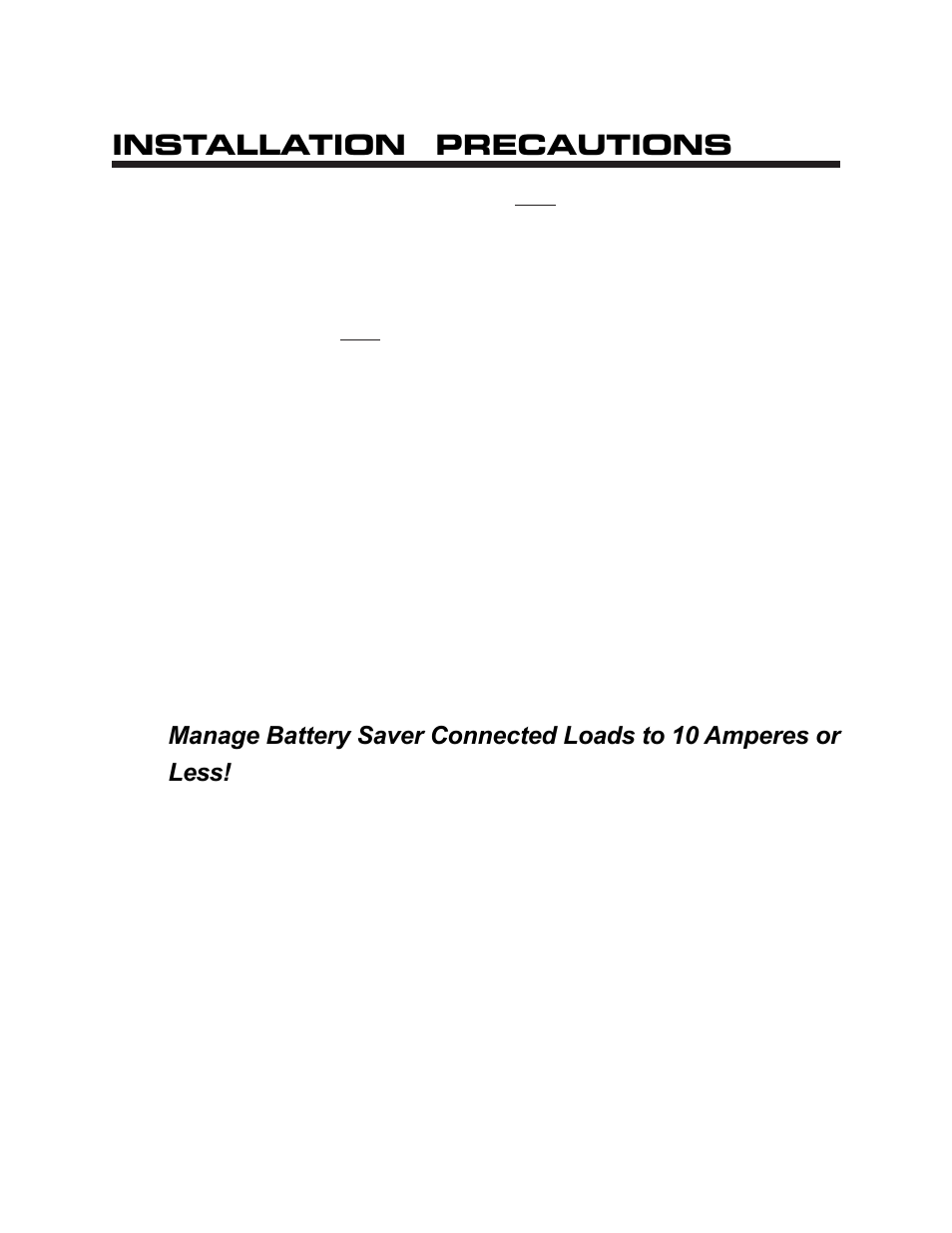 Installation precautions | Kussmaul Electronics 091-92A-12 User Manual | Page 4 / 7