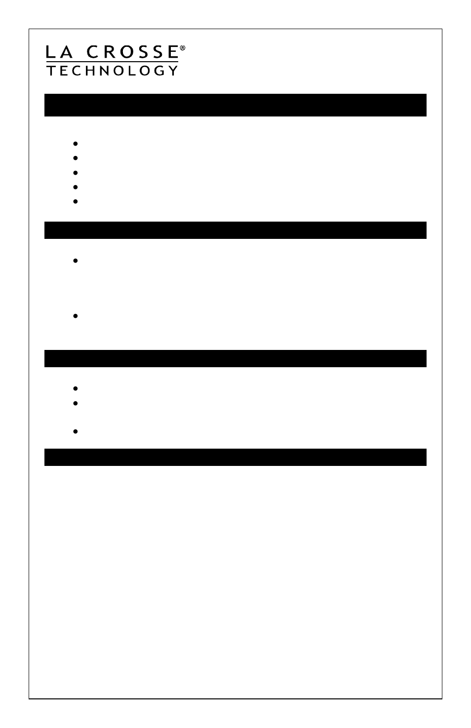 La Crosse Technology 314-152B User Manual | 1 page