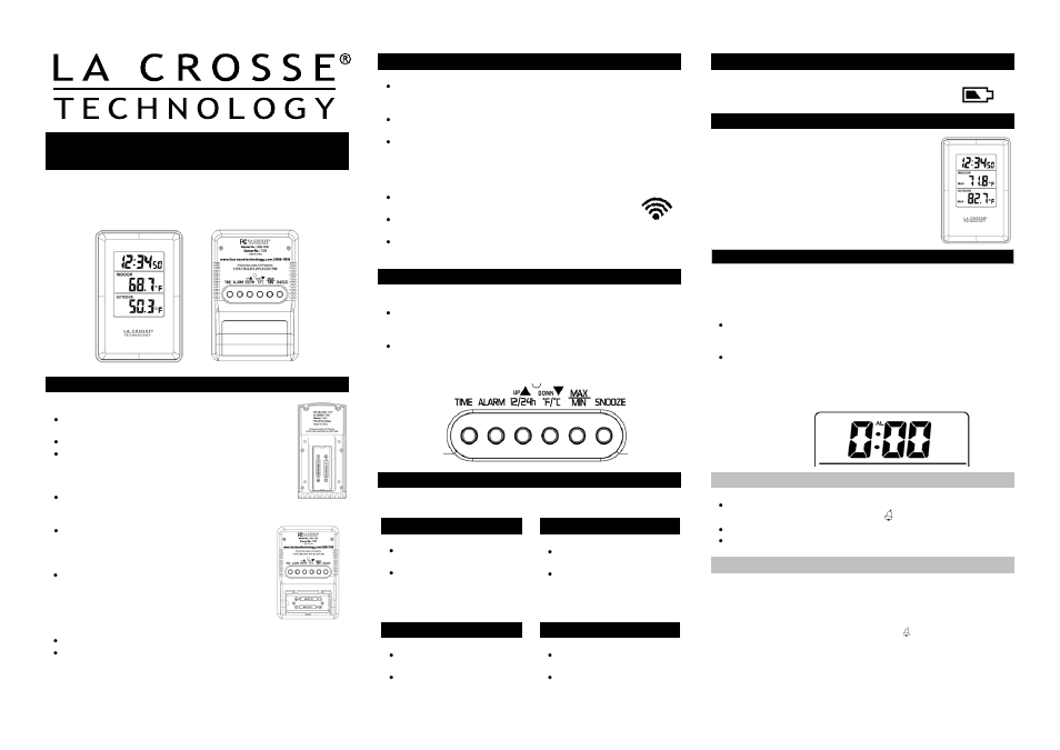 La Crosse Technology 308-1910 User Manual | 2 pages