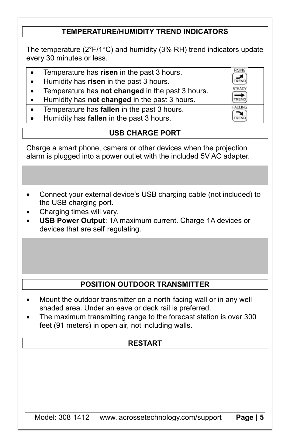 La Crosse Technology 308-1412s User Manual | Page 5 / 8