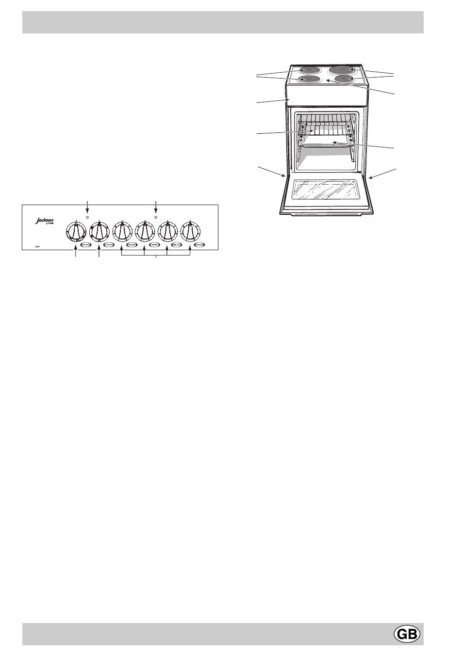 The cooker with electric oven and electric hob | Creda J052E User Manual | Page 7 / 16