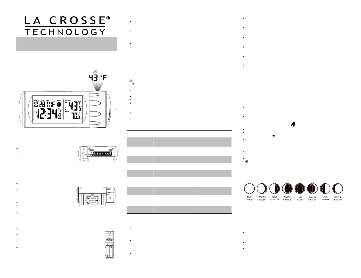 La Crosse Technology 616-143 User Manual | 2 pages