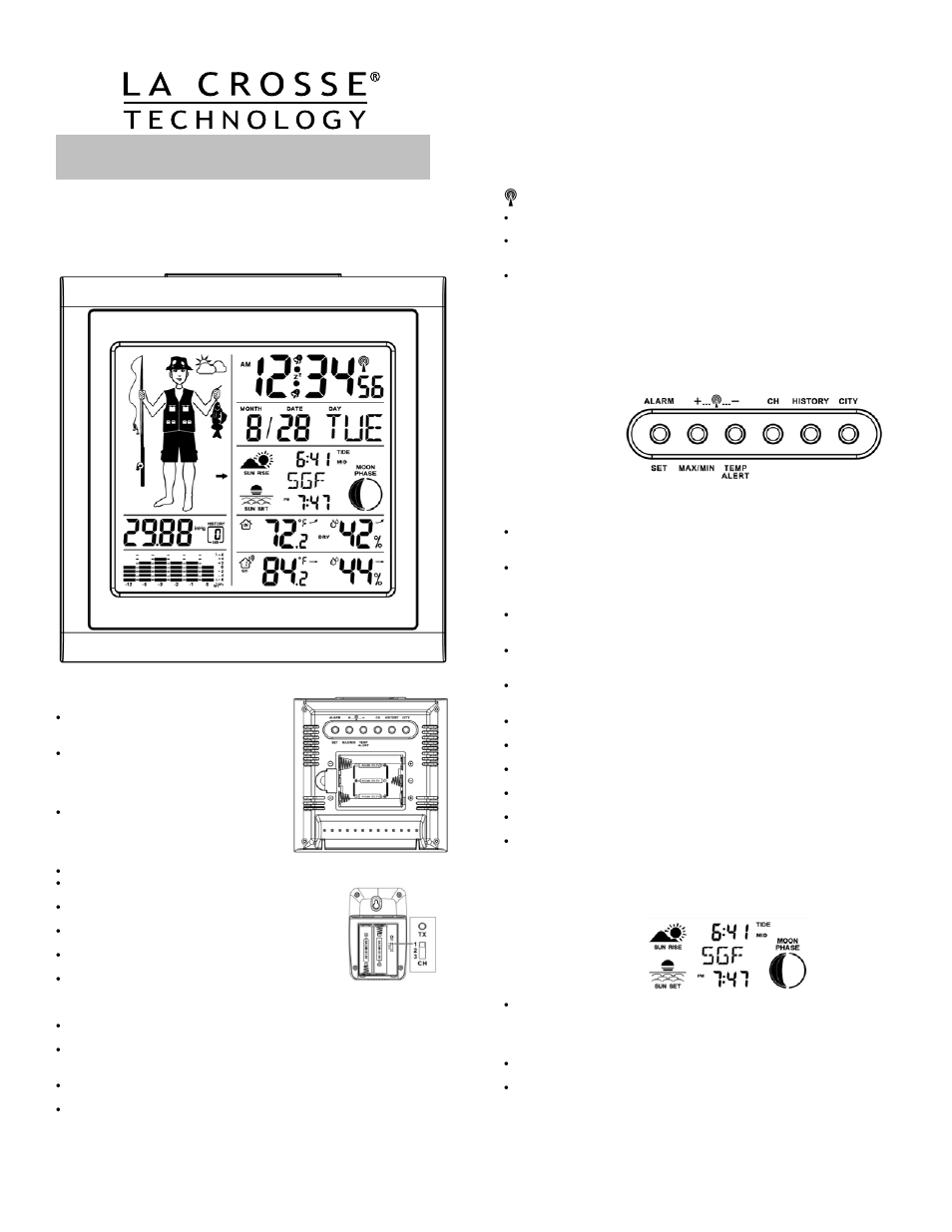 La Crosse Technology B86012 User Manual | 4 pages