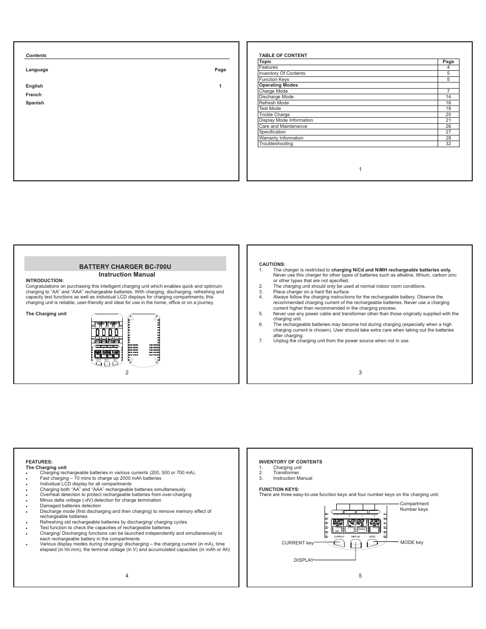 La Crosse Technology BC-700U User Manual | 8 pages