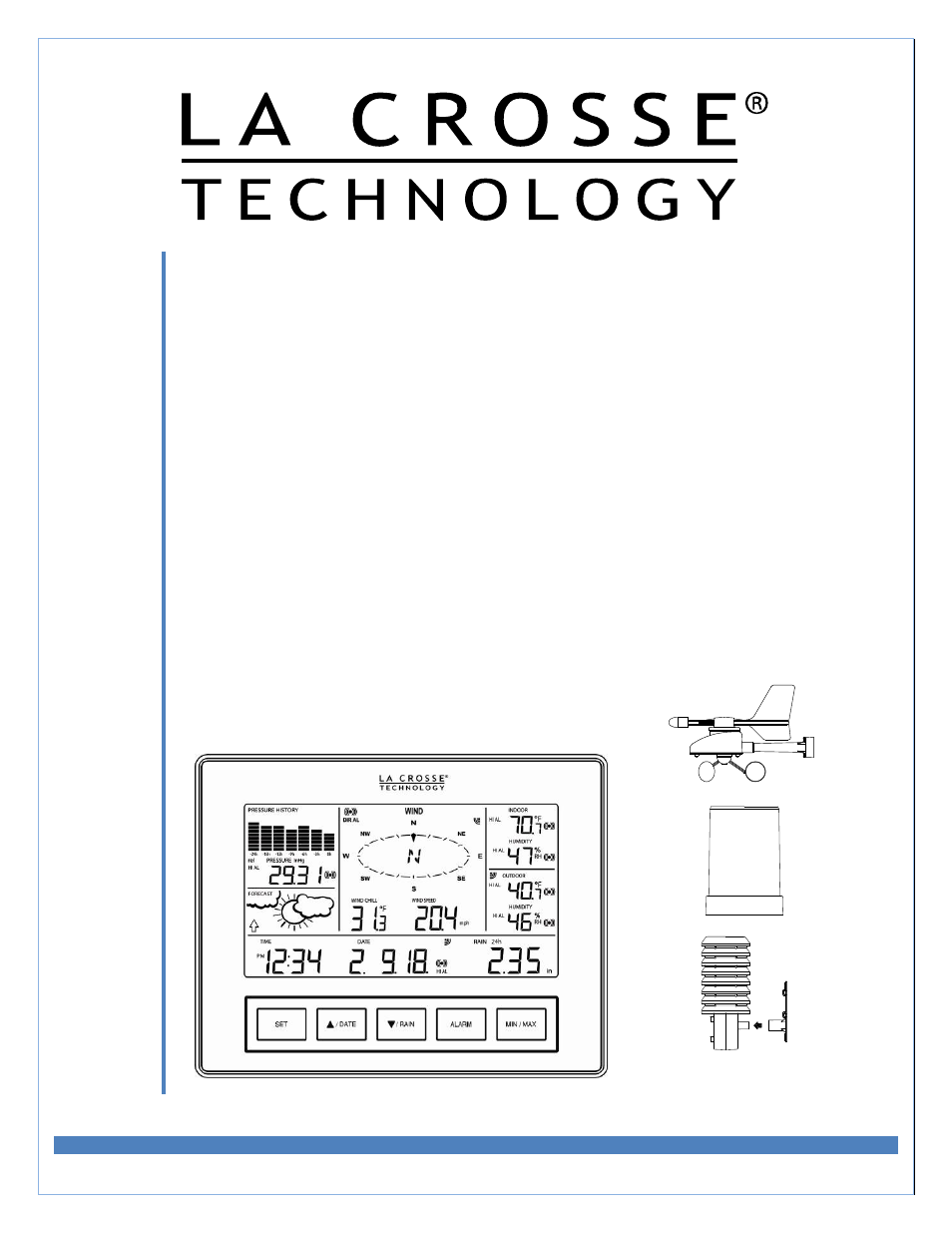La Crosse Technology C84612 User Manual | 30 pages