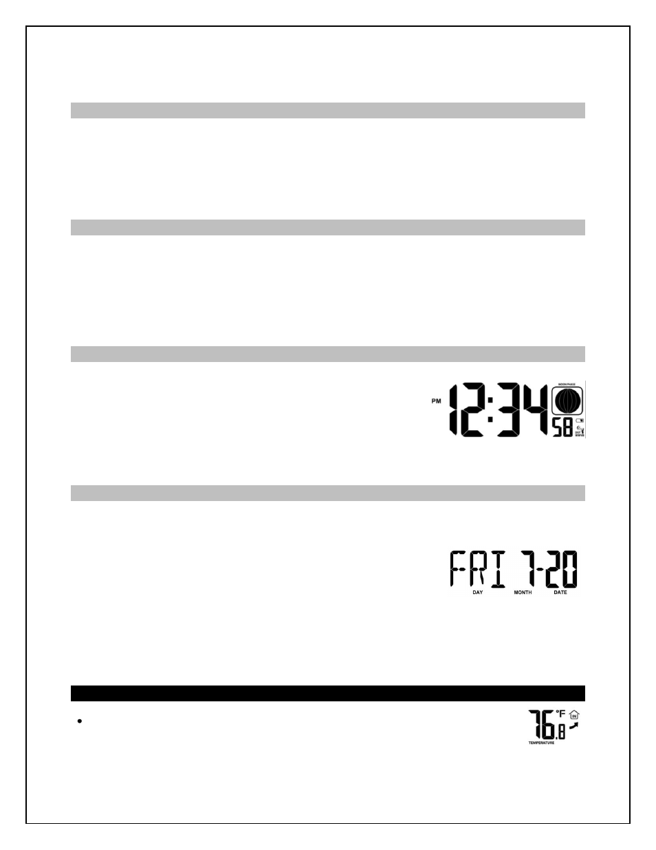 Hour or 24-hour time format, Set time, Set calendar | Fahrenheit/celsius | La Crosse Technology C85183 User Manual | Page 5 / 10