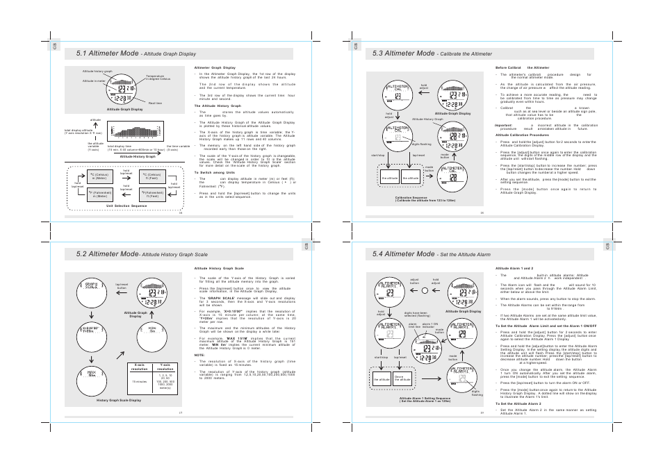 3 altimeter mode, 4 altimeter mode, 1 altimeter mode | 2 altimeter mode | La Crosse Technology K2-100 User Manual | Page 6 / 12