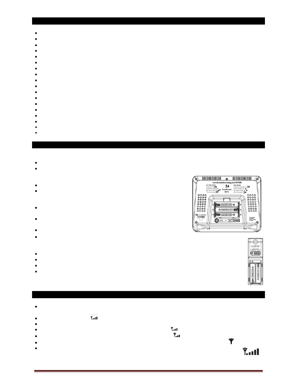 Features, Setup | La Crosse Technology K84308 User Manual | Page 3 / 13