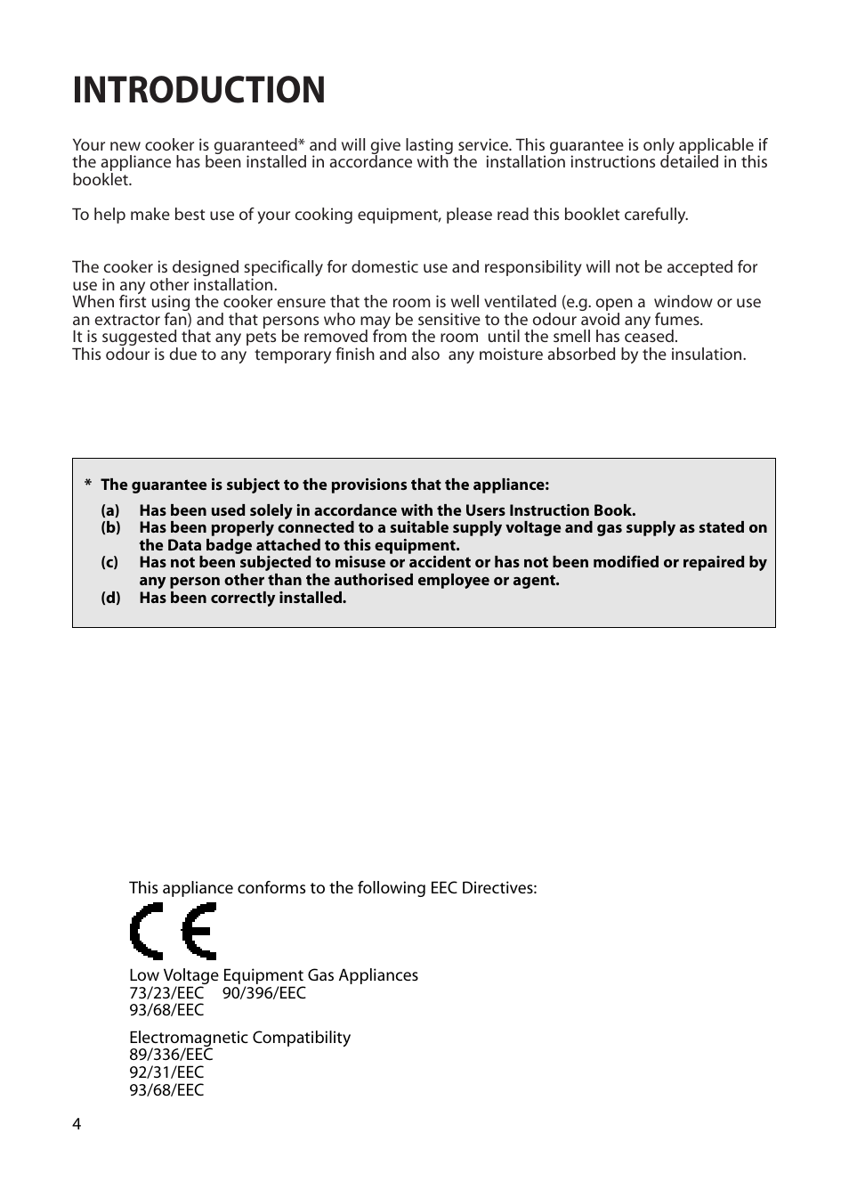 Introduction | Creda Cordialle S120G User Manual | Page 4 / 28